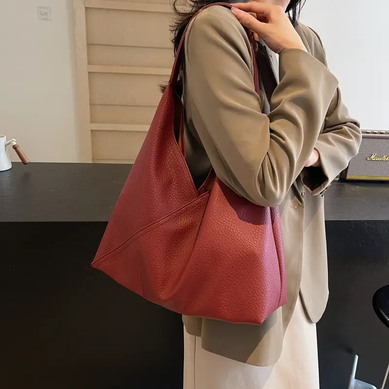 Women Retro Beige Shoulder Bag 2025 Summer — feature 5