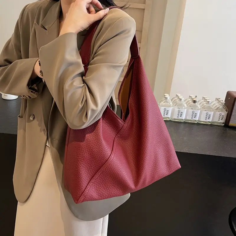 Women Retro Beige Shoulder Bag 2025 Summer — feature 6
