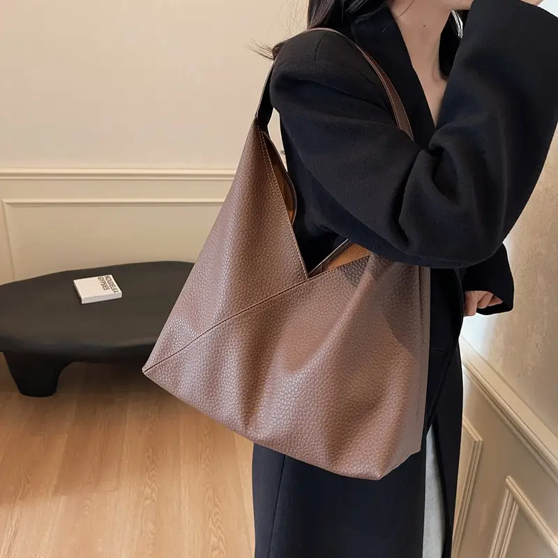 Women Retro Beige Shoulder Bag 2025 Summer — feature 7