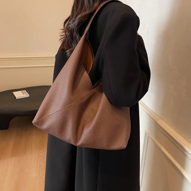 Women Retro Beige Shoulder Bag 2025 Summer — feature 9