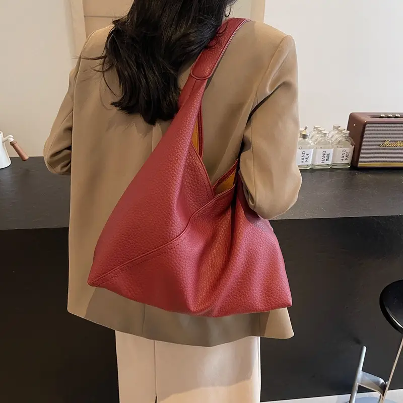 Women Retro Beige Shoulder Bag 2025 Summer - Image 3