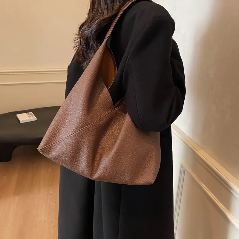 Women Retro Beige Shoulder Bag 2025 Summer - Image 4