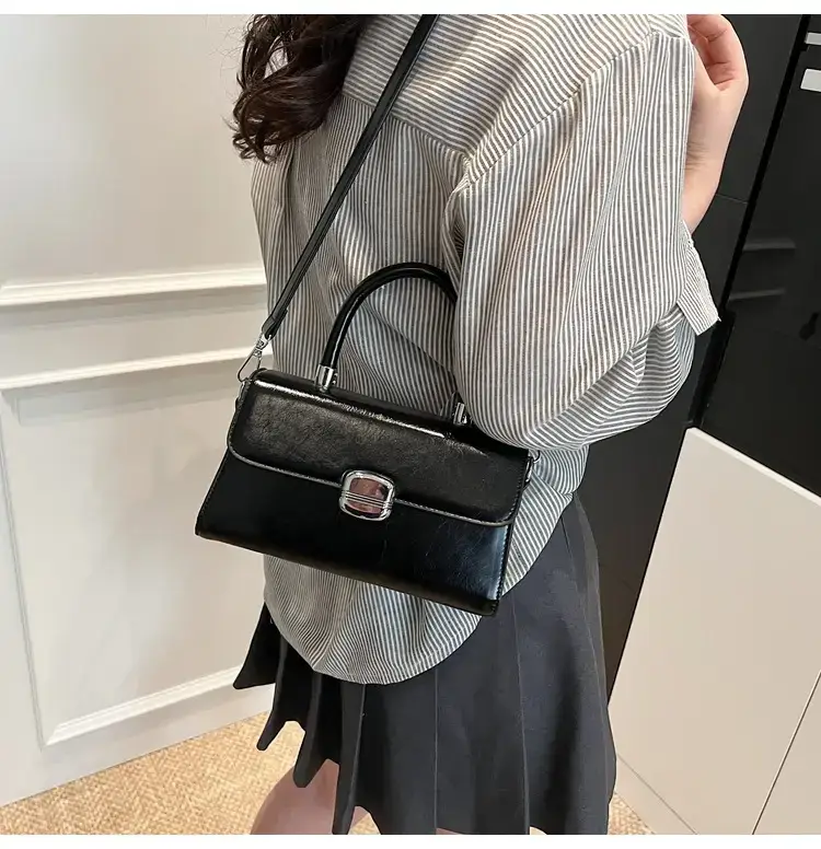 Black Textured Square Handbag for Women 2025 — feature 26