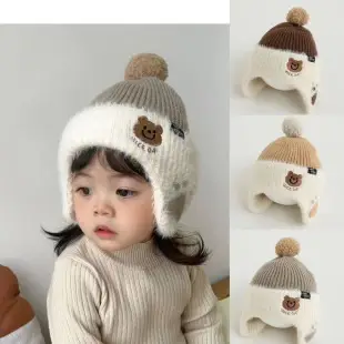 Children's Hat and Scarf Set for Older Kidsren in Autumn and Winter Windproof and Warm Baby Woolen Hat for Boys and Girls Ear Protection Hat — feature 35