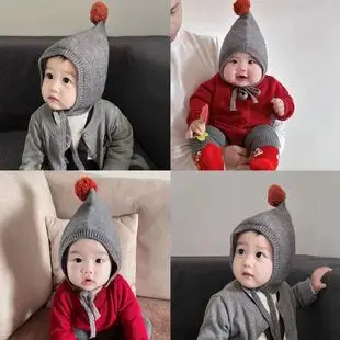 Children's Hat and Scarf Set for Older Kidsren in Autumn and Winter Windproof and Warm Baby Woolen Hat for Boys and Girls Ear Protection Hat — feature 45