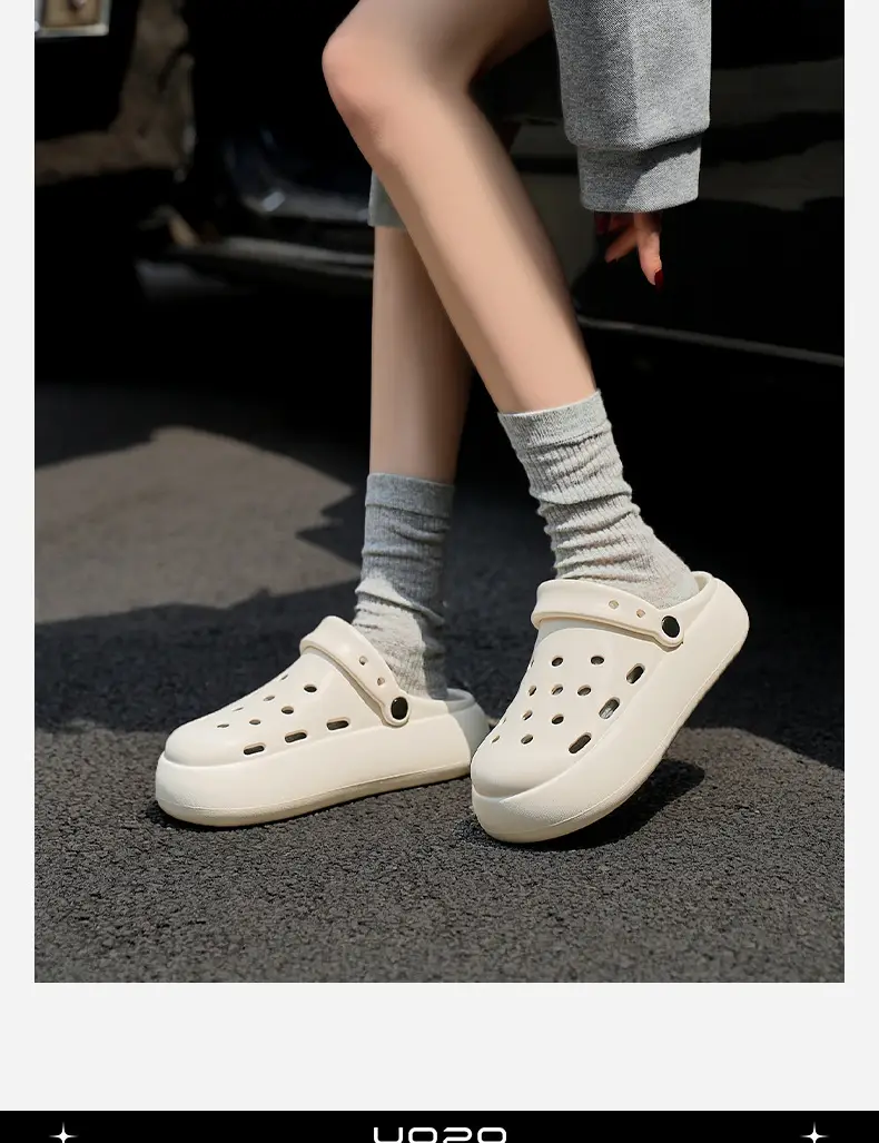 Eva Women's Thick-Soled Anti-Odor Clogs for Outdoor Wear, Summer Non-Slip Breathable Sandals with a Stepping-On-Clouds Feel, Beach Slippers — feature 14