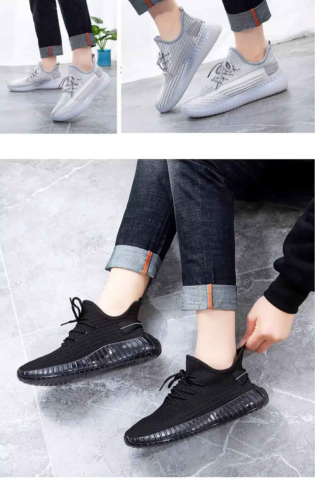 Coconut Shoes for Women, Summer Fly-Woven Mesh Breathable Casual Sports Shoes, Running Shoes, Shock-Absorbing Lightweight Soft-Soled Mesh Shoes for Men — feature 33