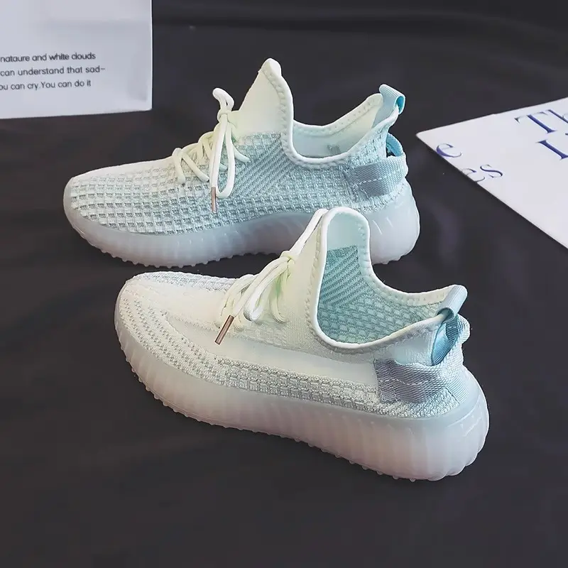 Coconut Shoes for Women, Summer Fly-Woven Mesh Breathable Casual Sports Shoes, Running Shoes, Shock-Absorbing Lightweight Soft-Soled Mesh Shoes for Men - Image 6