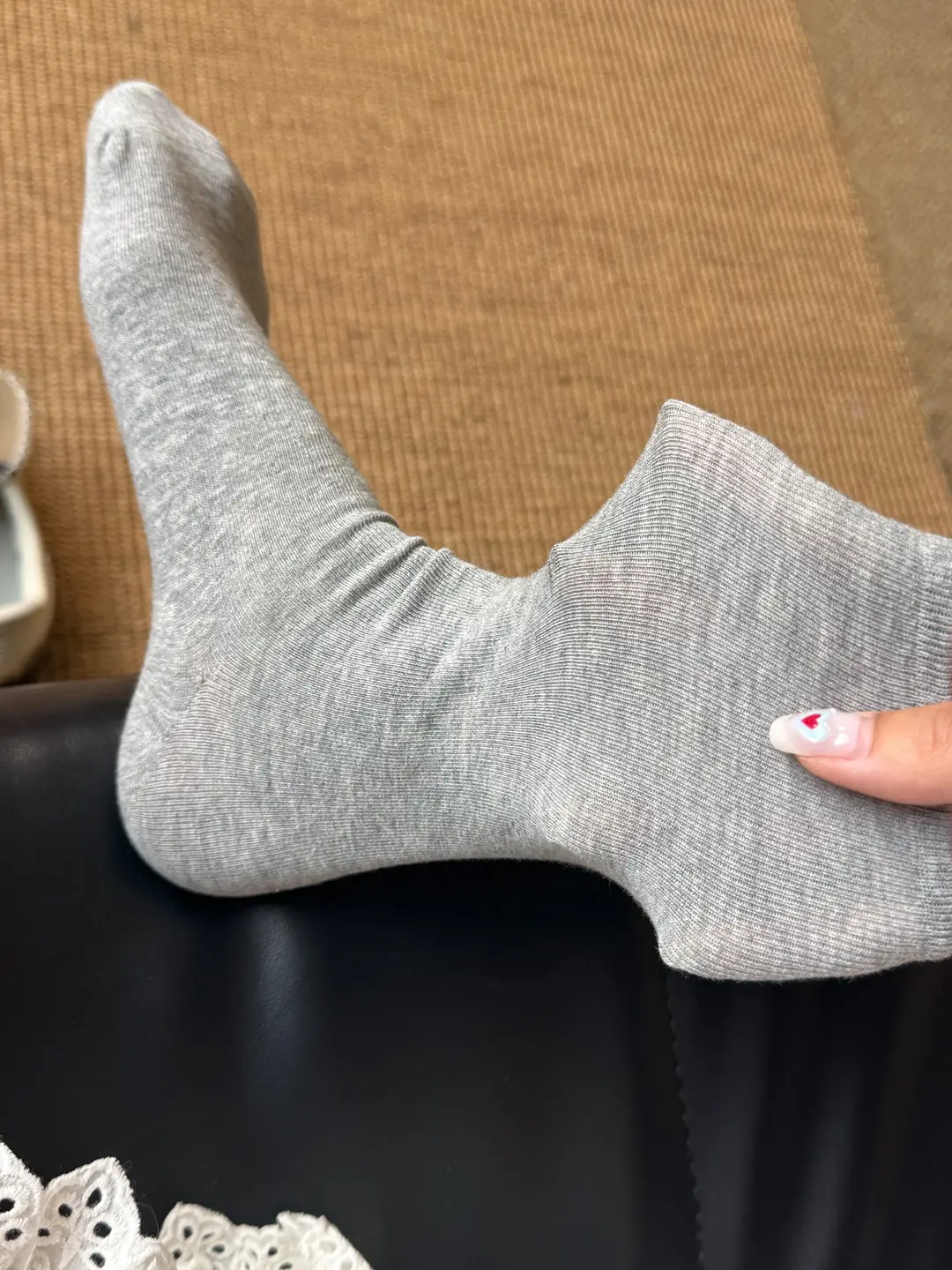 Summer Thin Socks for Women 2025 New Popular Style Class a Baby Cotton Pure Cotton Mid-Calf Socks Summer White Slouch Socks — feature 13