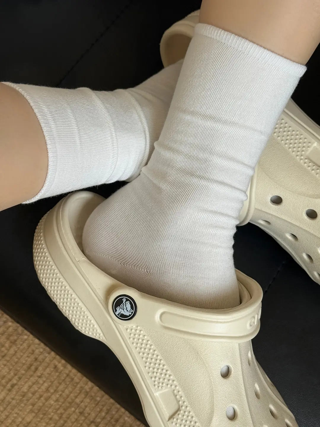Summer Thin Socks for Women 2025 New Popular Style Class a Baby Cotton Pure Cotton Mid-Calf Socks Summer White Slouch Socks — feature 4