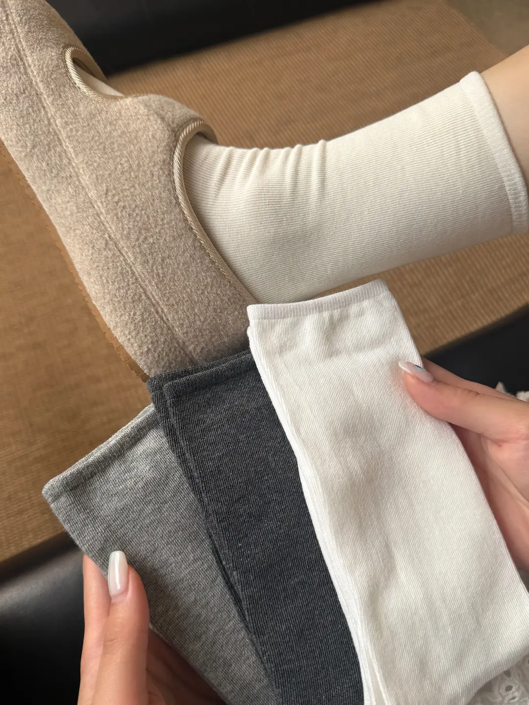 Summer Thin Socks for Women 2025 New Popular Style Class a Baby Cotton Pure Cotton Mid-Calf Socks Summer White Slouch Socks — feature 5