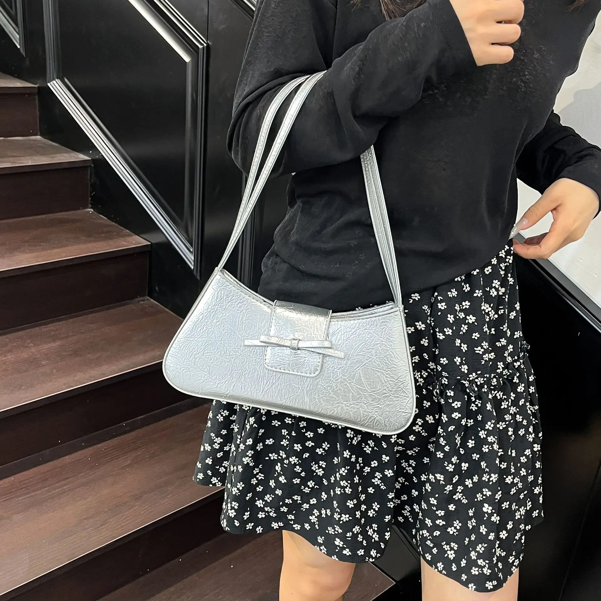 Silver Crossbody Shoulder Bag for Women 2025 - Image 9