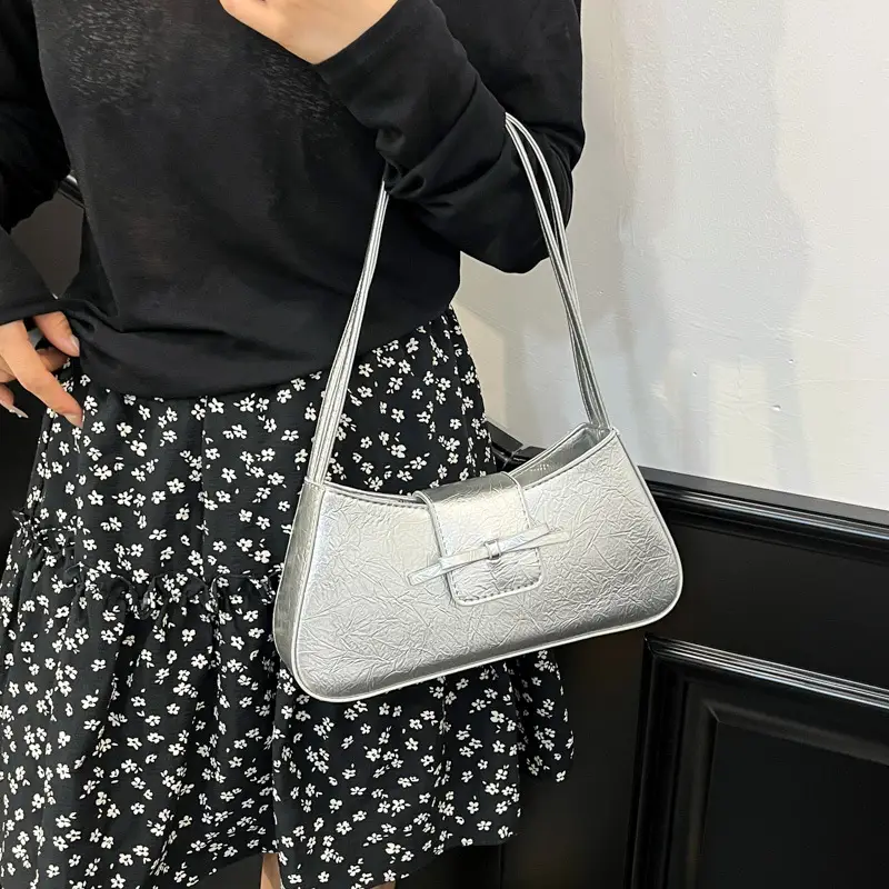 Silver Crossbody Shoulder Bag for Women 2025 - Image 2