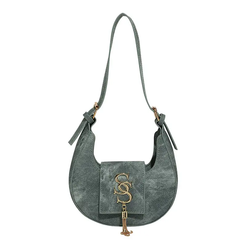 Women's 2025 Summer Shoulder Bag with PU Texture & Niche Hardware