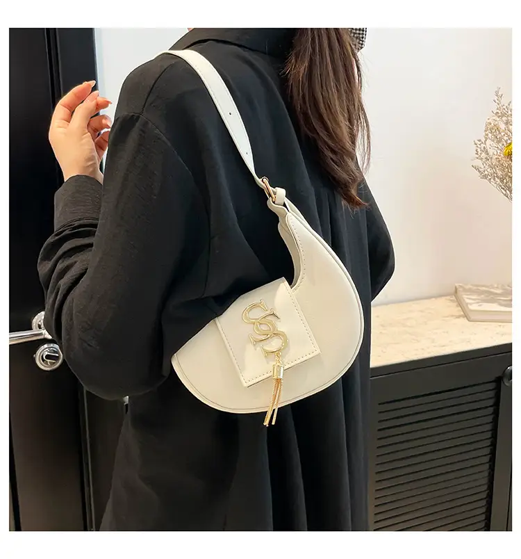 Women's 2025 Summer Shoulder Bag with PU Texture & Niche Hardware — feature 27