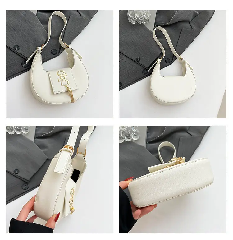 Women's 2025 Summer Shoulder Bag with PU Texture & Niche Hardware — feature 9