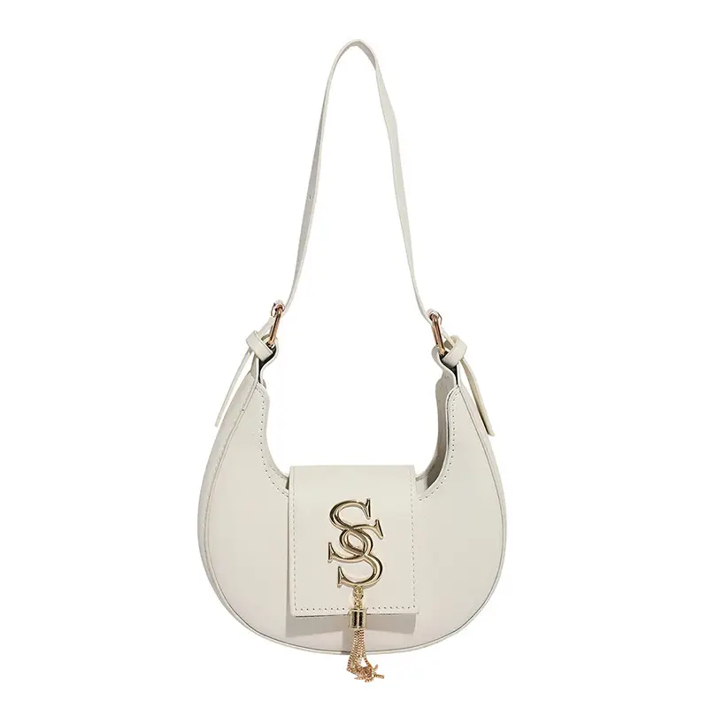 Women's 2025 Summer Shoulder Bag with PU Texture & Niche Hardware