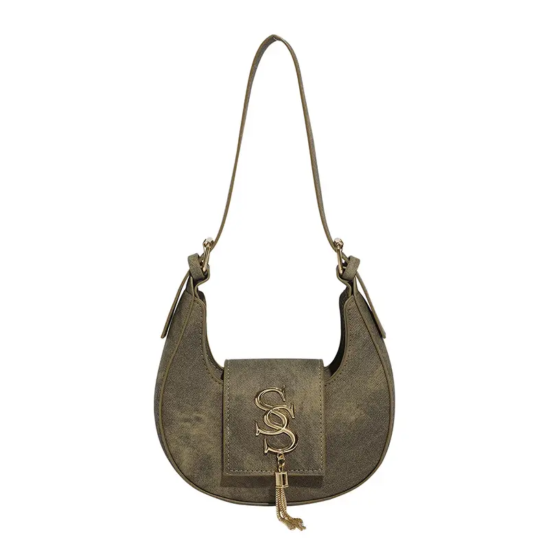 Women's 2025 Summer Shoulder Bag with PU Texture & Niche Hardware