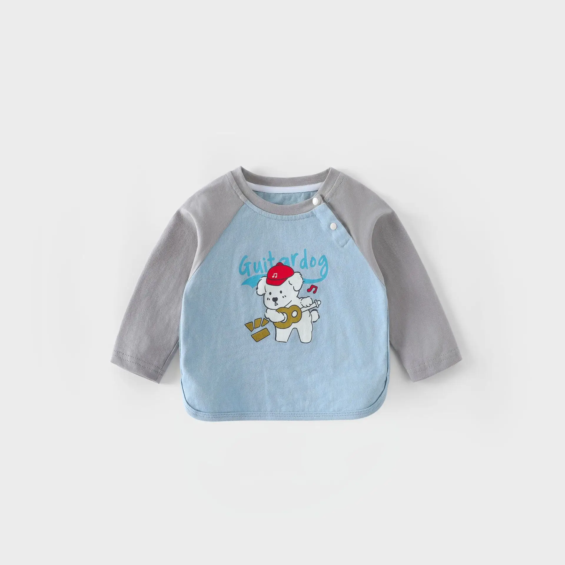 Girls Cartoon Raglan Sleeve T-Shirt Brown White 2025 - Image 2