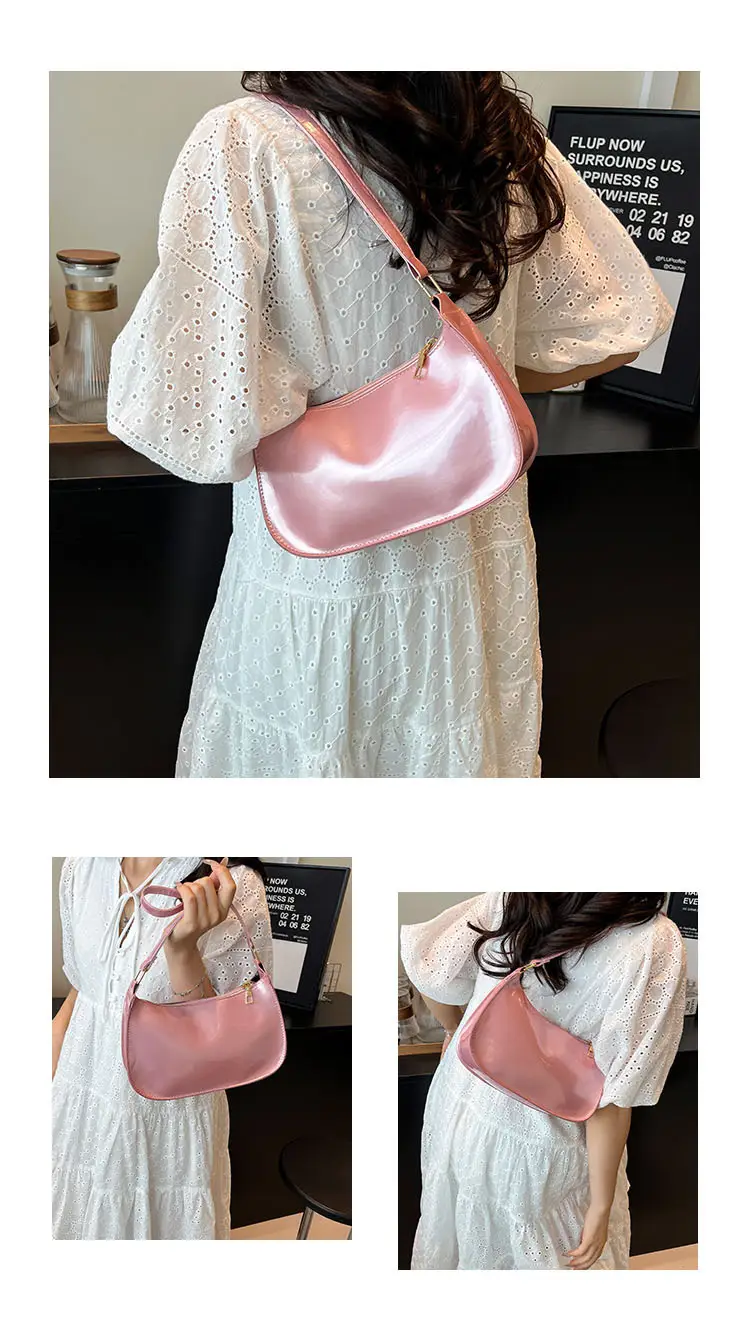 Bright Patent Leather Shoulder Bag 2025 Summer — feature 6
