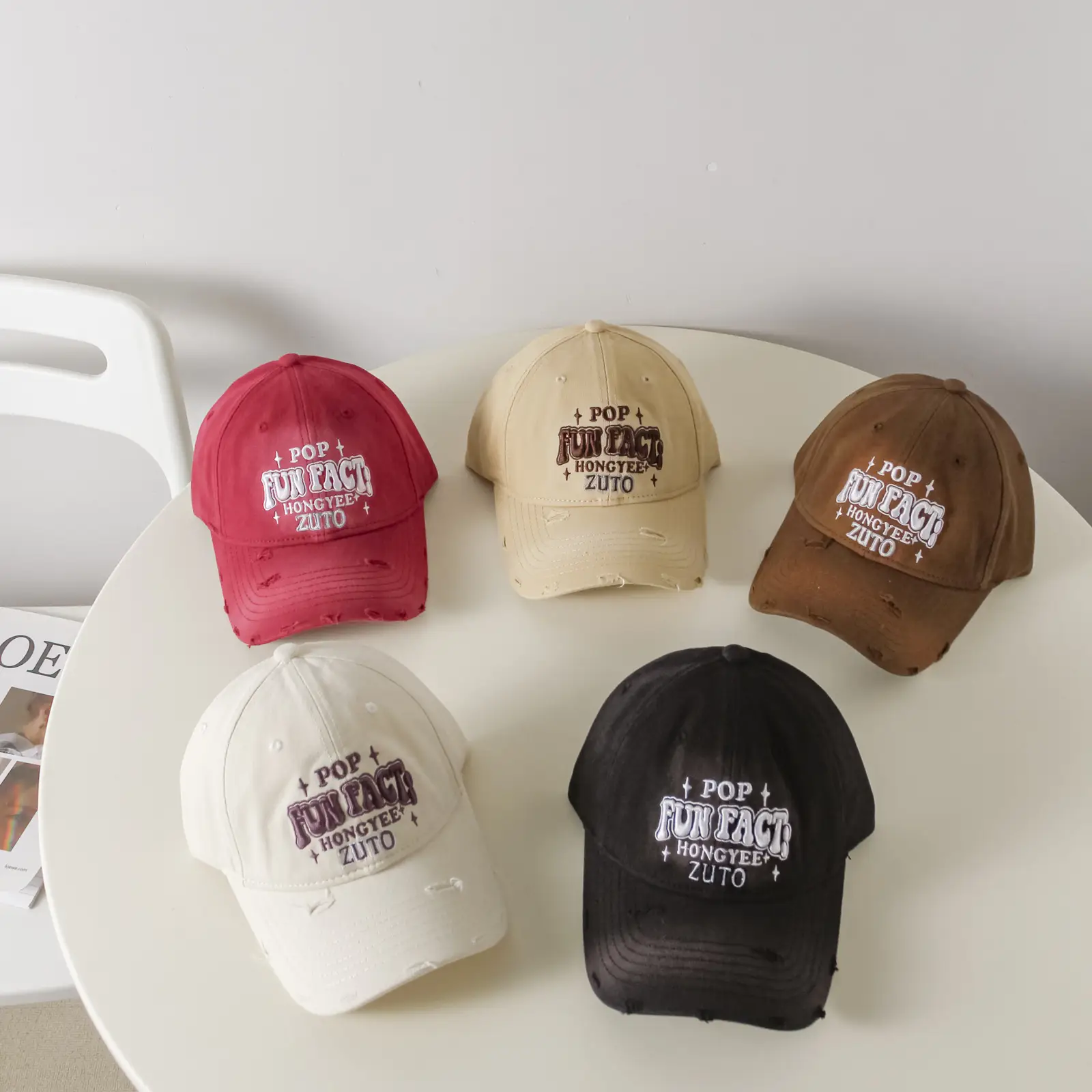 Korean Style Embroidered Baseball Cap Women Sunshade — feature 13