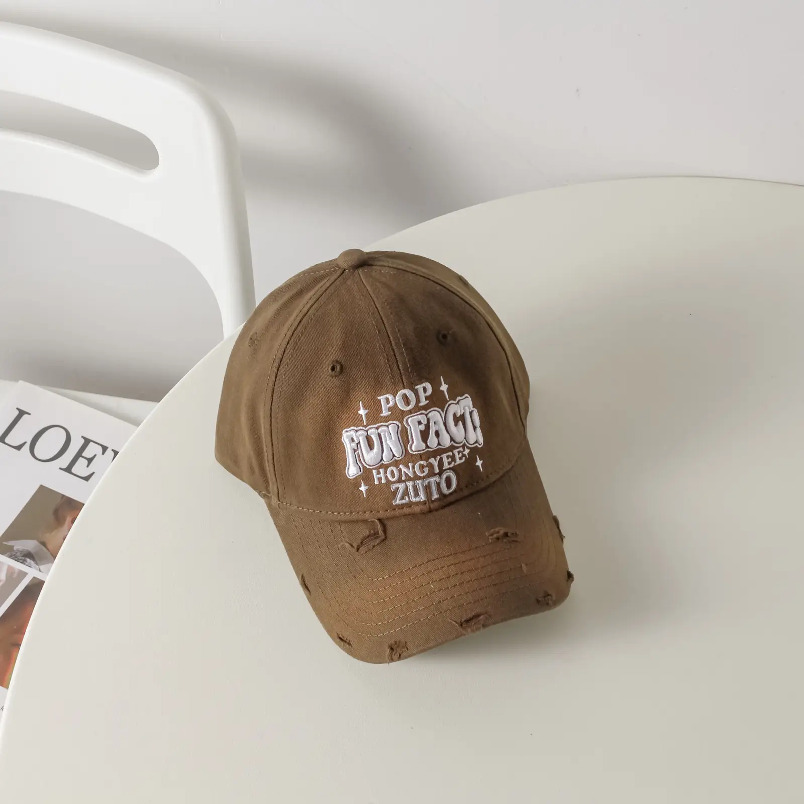 Korean Style Embroidered Baseball Cap Women Sunshade — feature 14