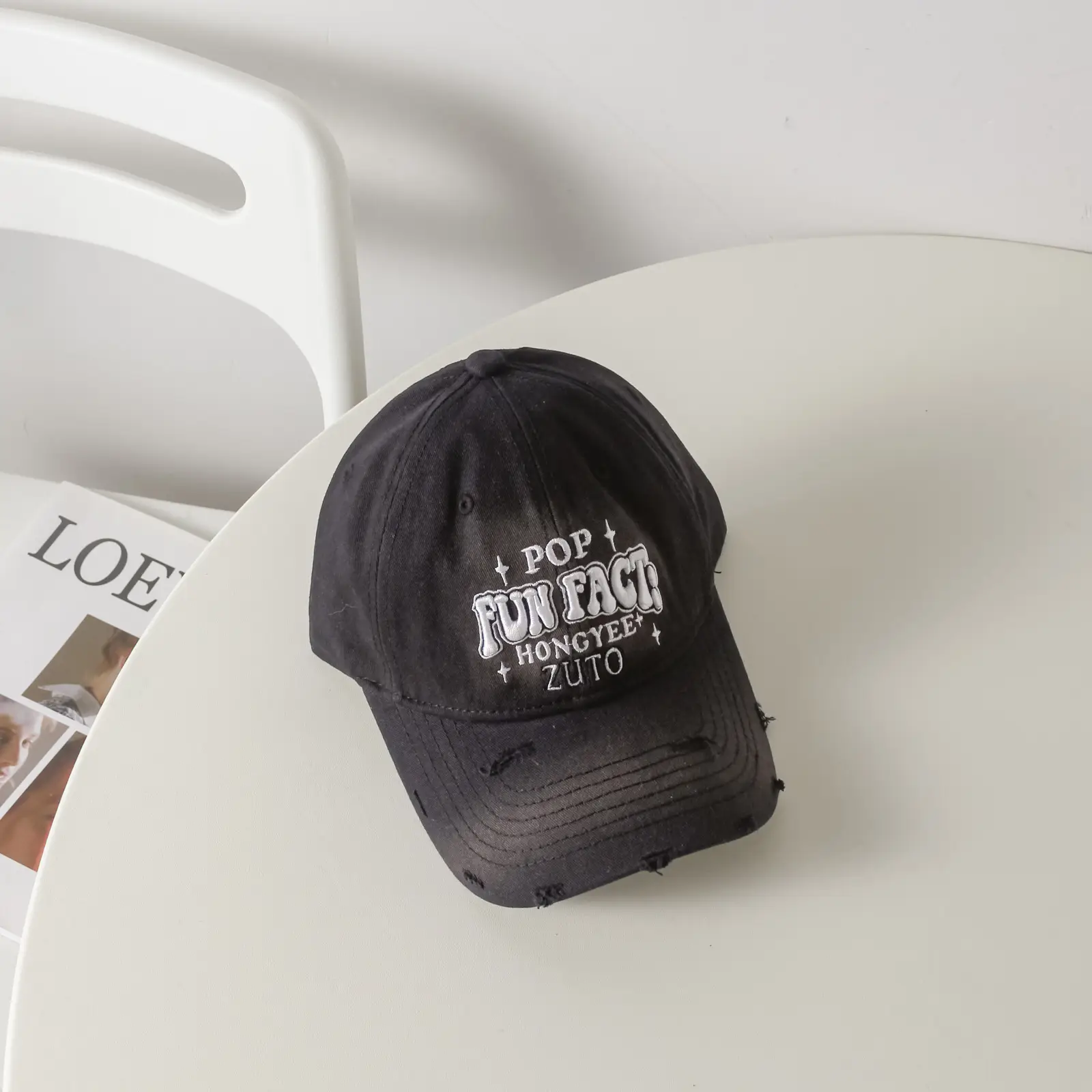 Korean Style Embroidered Baseball Cap Women Sunshade — feature 15