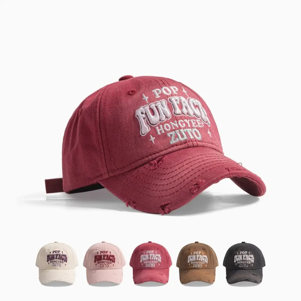 Korean Style Embroidered Baseball Cap Women Sunshade — feature 3