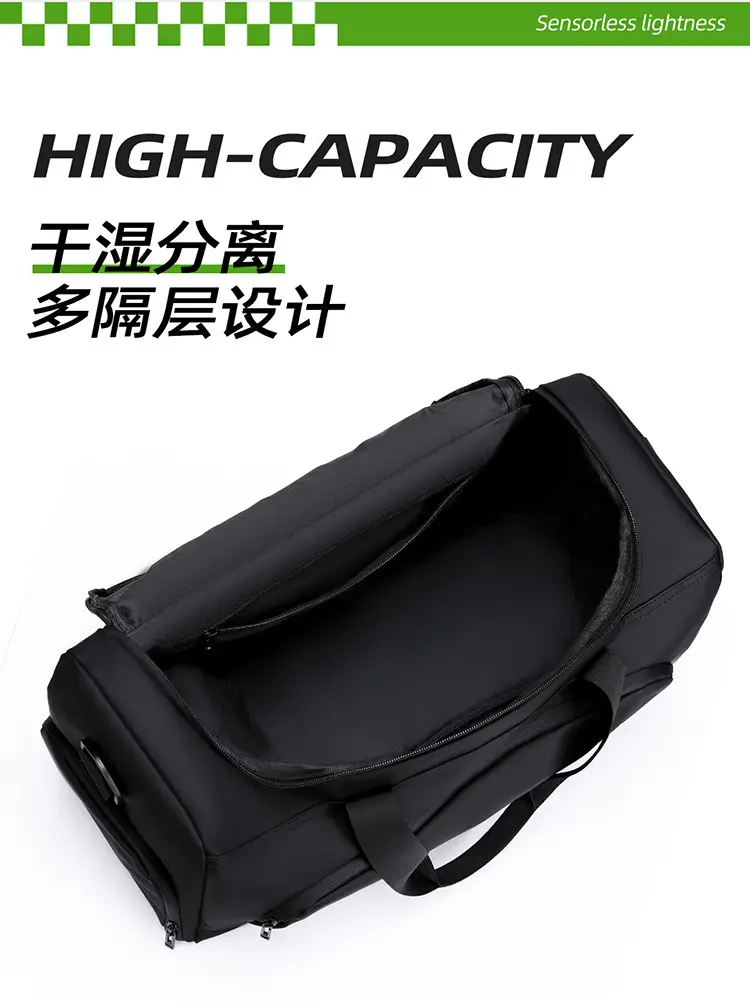 Green Satchel Shoulder Bag for Travel & Fitness Large Capacity — feature 12
