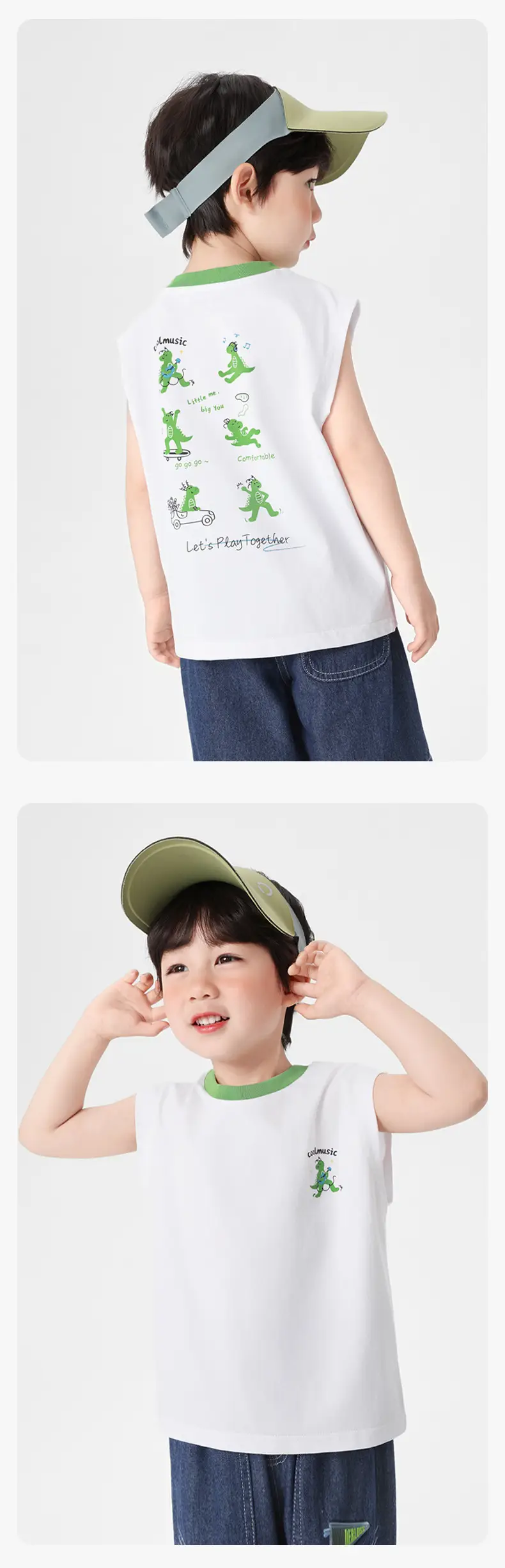 Right European Boys Summer Vest Shorts Kids — feature 13