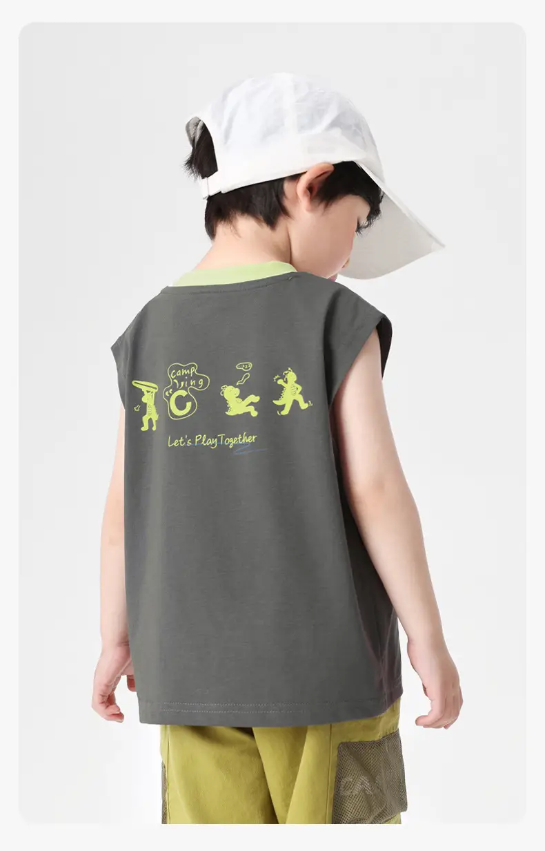 Right European Boys Summer Vest Shorts Kids — feature 19