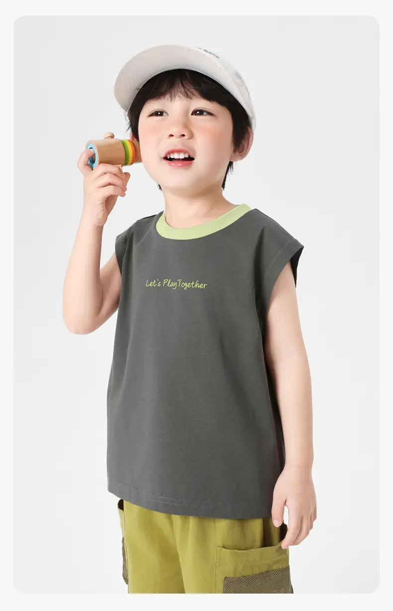 Right European Boys Summer Vest Shorts Kids — feature 22