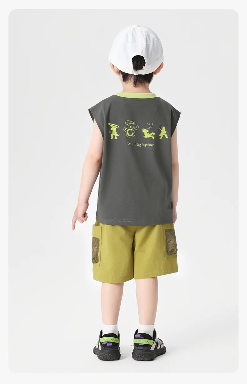 Right European Boys Summer Vest Shorts Kids — feature 23