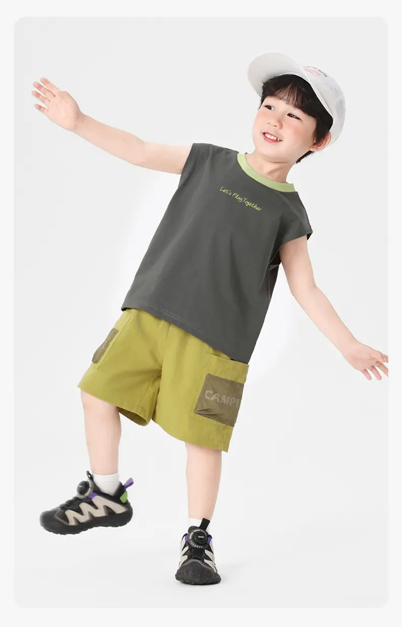 Right European Boys Summer Vest Shorts Kids — feature 24