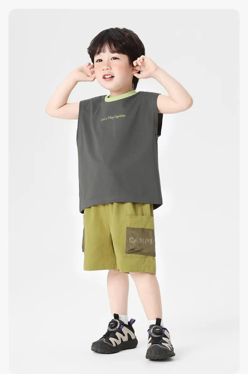 Right European Boys Summer Vest Shorts Kids — feature 25
