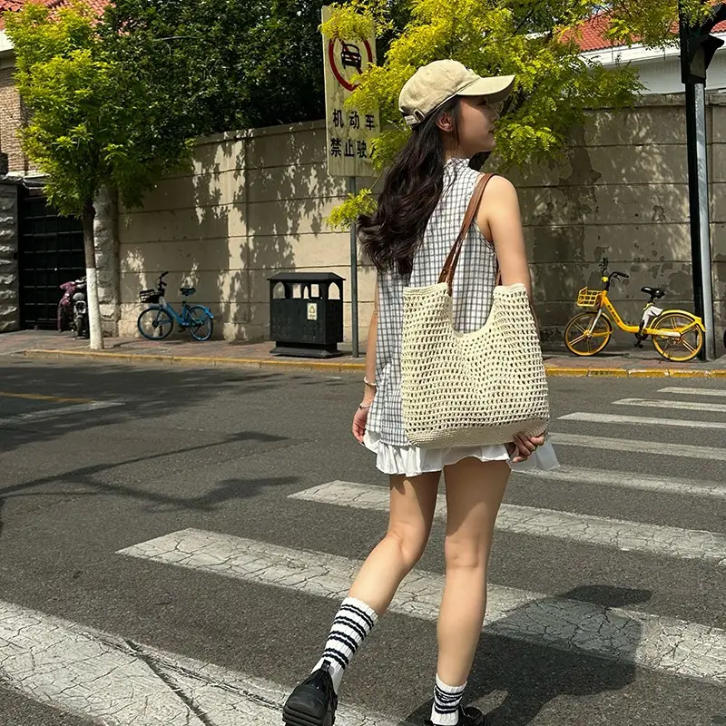 New Large Capacity Woven Bag for Women - Image 5