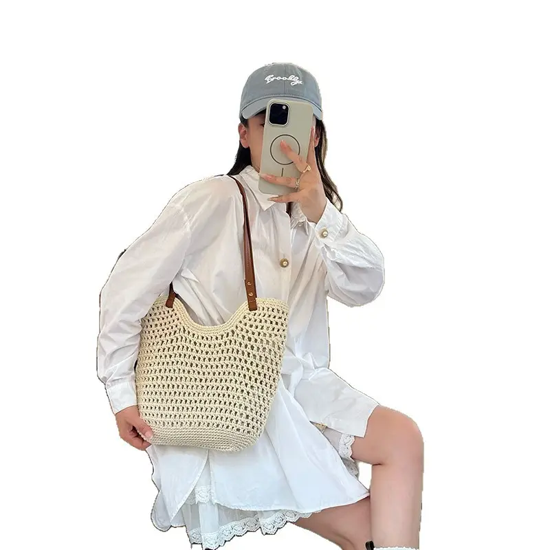 New Large Capacity Woven Bag for Women - Image 7