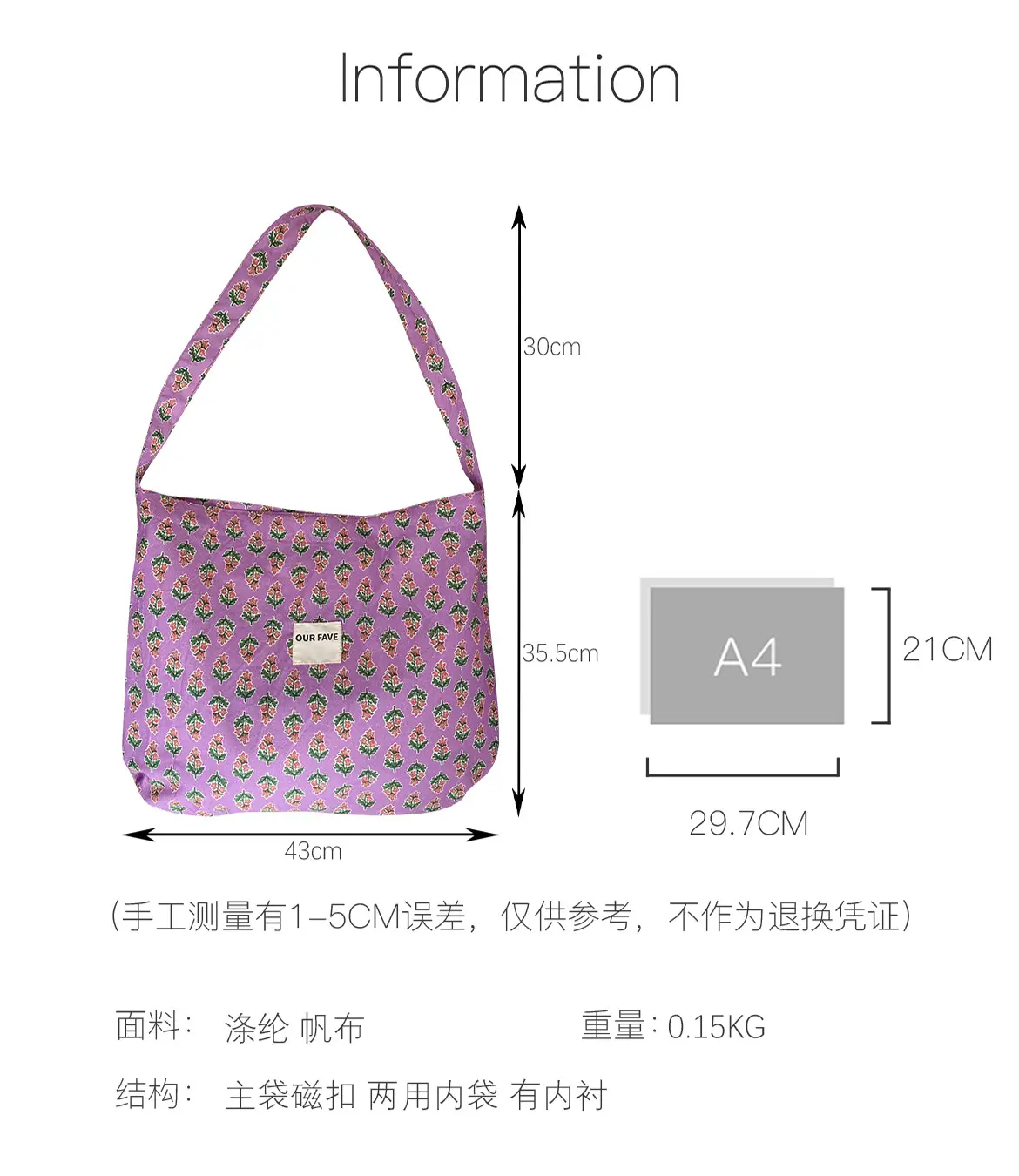 Floral Crossbody Bag for Girls Spring Summer Commuter — feature 3
