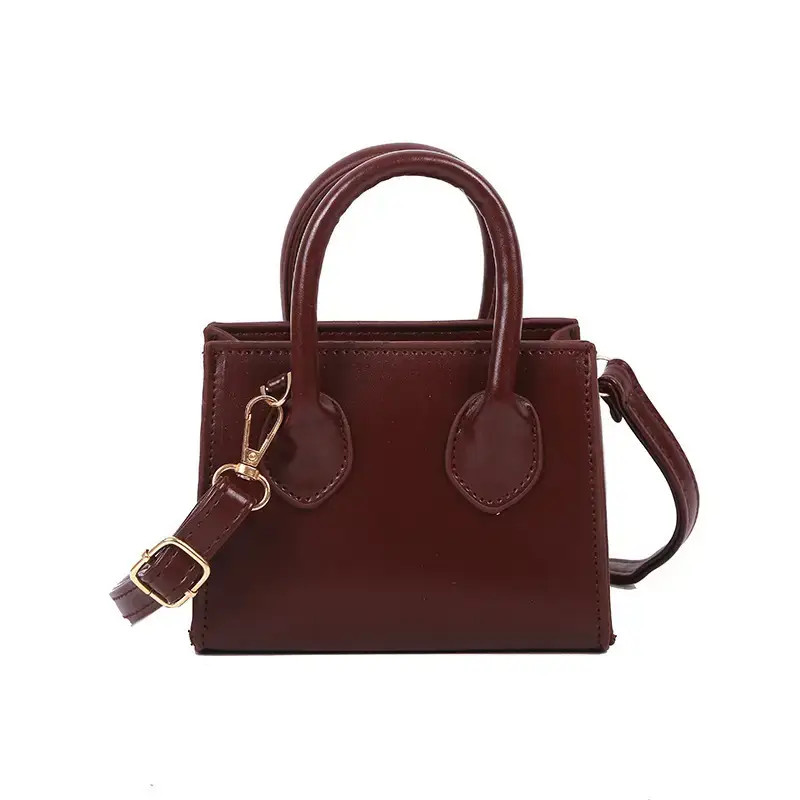 Women's Mini Brown Leather Shoulder Crossbody Bag 2022 - Image 9