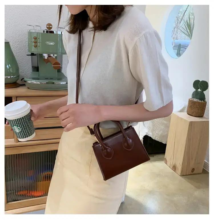 Women's Mini Brown Leather Shoulder Crossbody Bag 2022 — feature 10