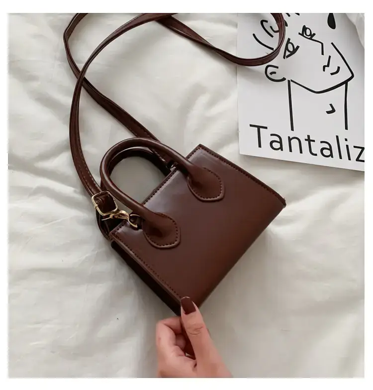 Women's Mini Brown Leather Shoulder Crossbody Bag 2022 — feature 17