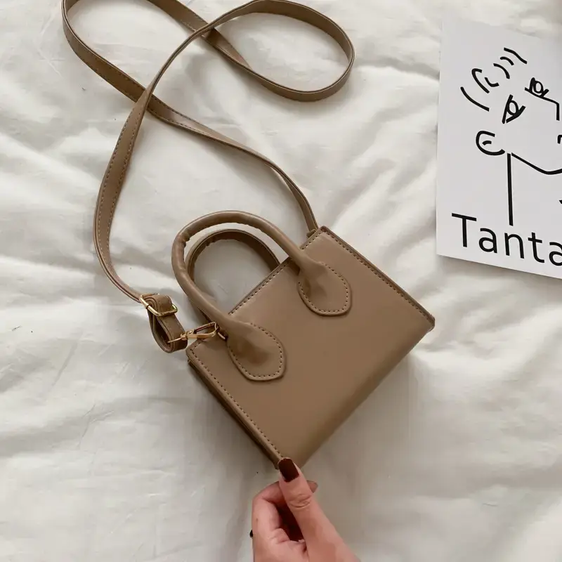 Women's Mini Brown Leather Shoulder Crossbody Bag 2022 - Image 5