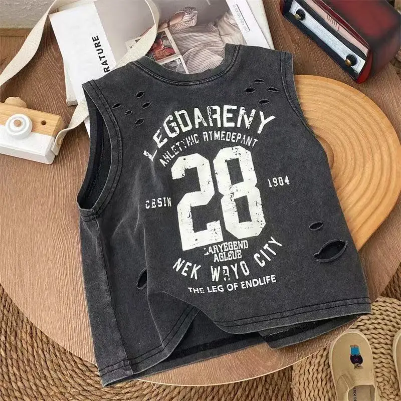 Baby Ripped Sleeveless Tank Top Set for Boys - Image 5