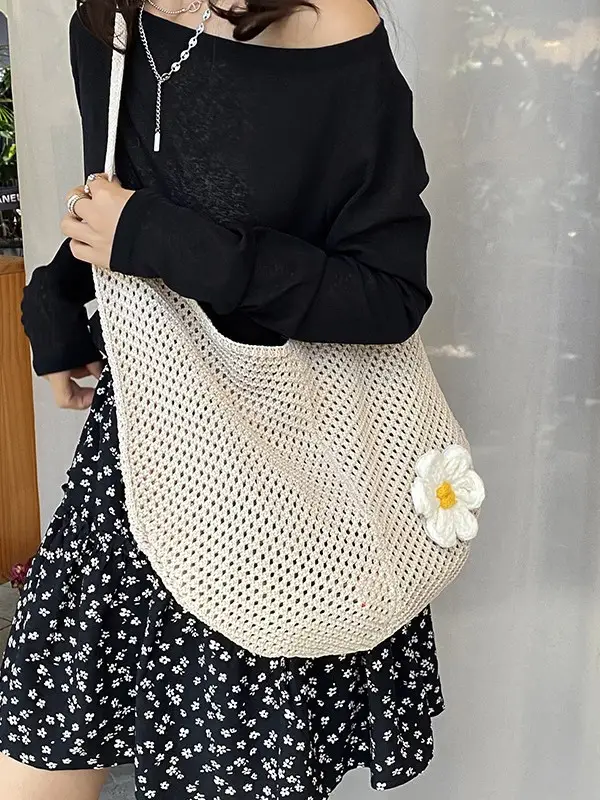 Green Knitted Crossbody Bag for Women 2025 - Image 7