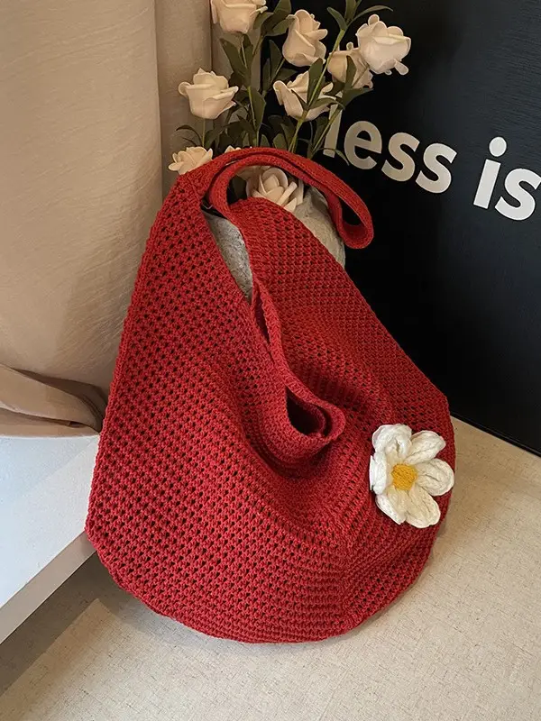 Green Knitted Crossbody Bag for Women 2025 - Image 9