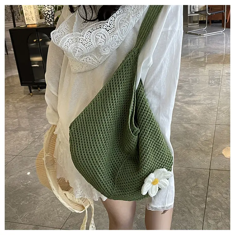 Green Knitted Crossbody Bag for Women 2025 — feature 7