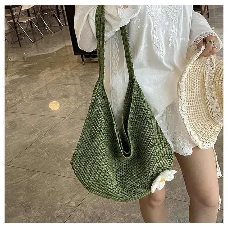 Green Knitted Crossbody Bag for Women 2025 — feature 8