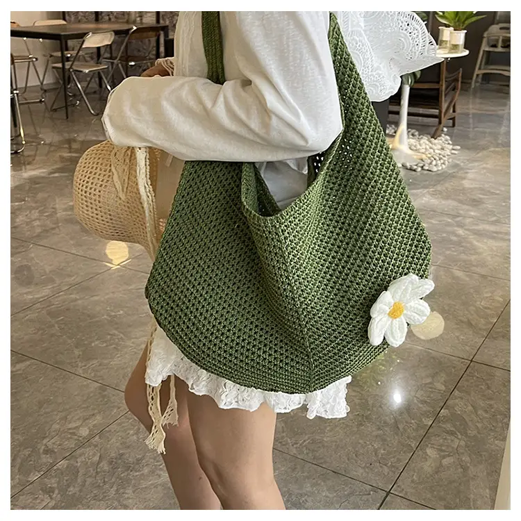 Green Knitted Crossbody Bag for Women 2025 — feature 9