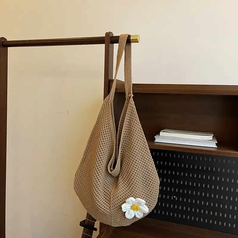 Green Knitted Crossbody Bag for Women 2025 - Image 2