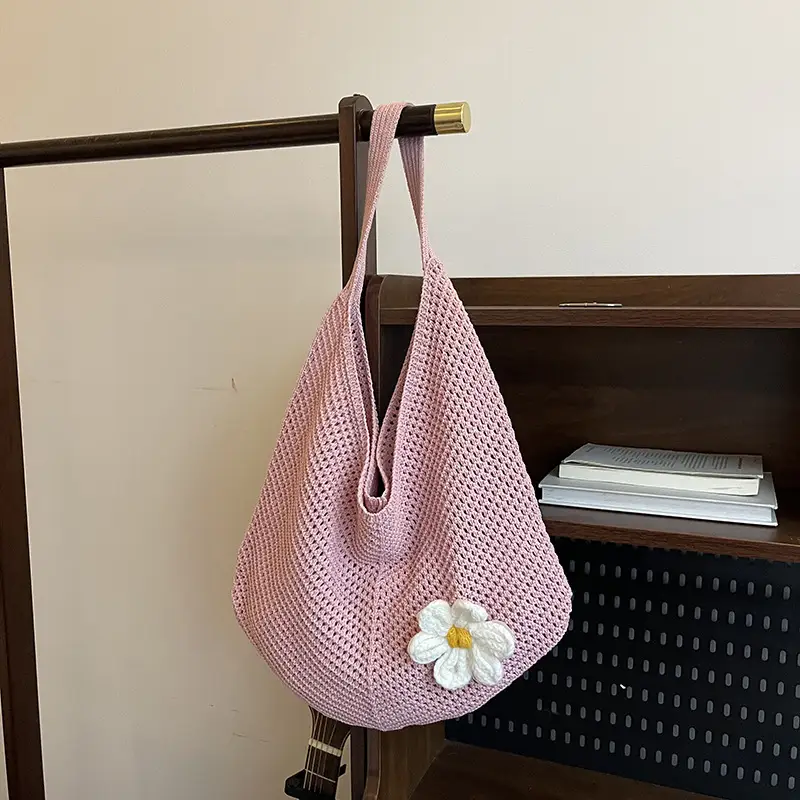 Green Knitted Crossbody Bag for Women 2025 - Image 3